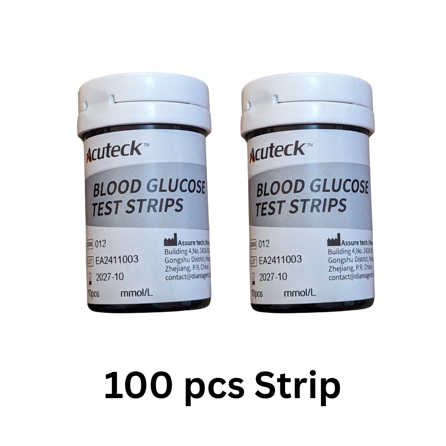 ১০০ পিস একুটেক ডায়াবেটিস মেশিনের শুধু স্ট্রিপ